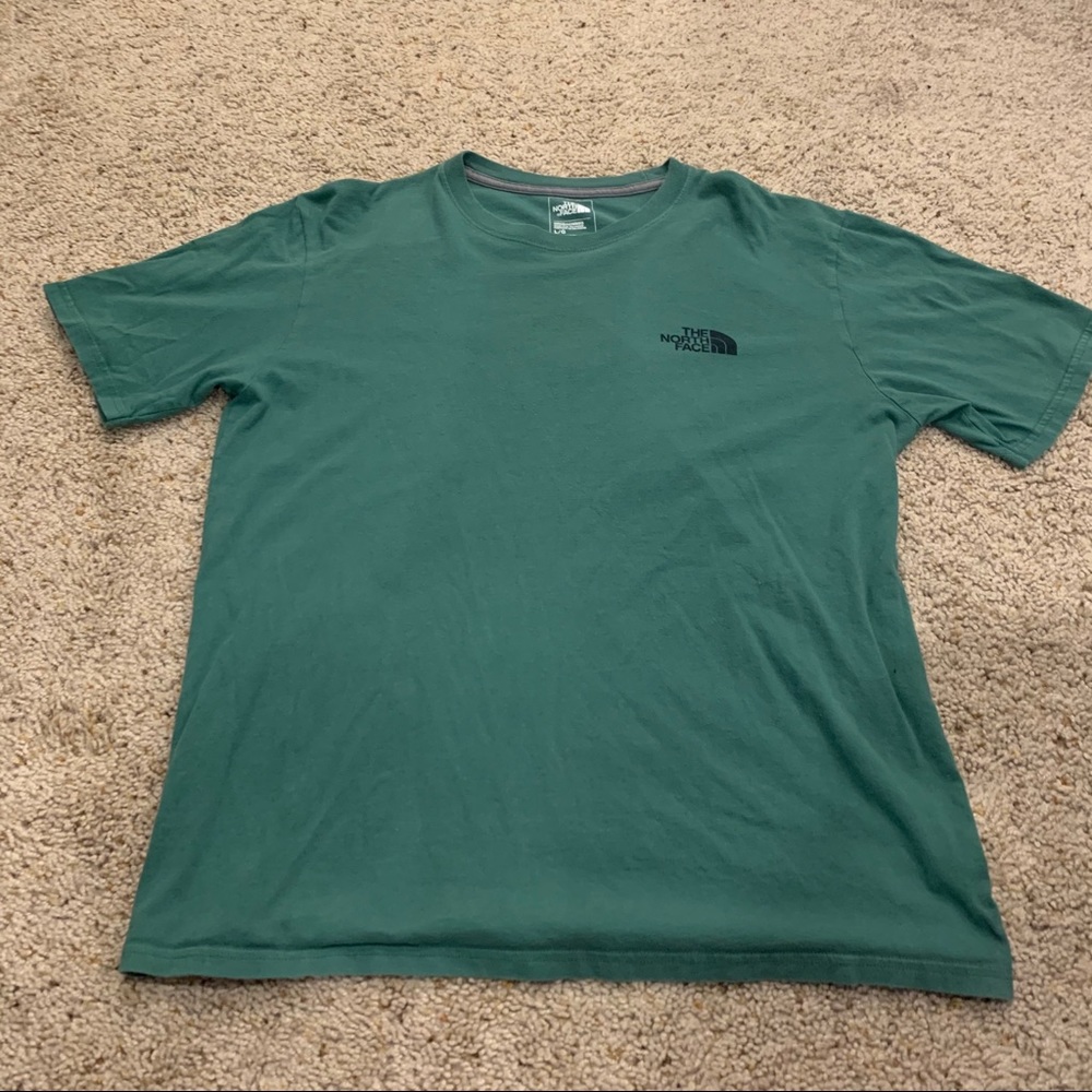 Green North Face Tee